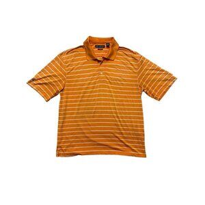 Oxford Golf Super Dry Coolmax Polo XL Houston Country Club Stripe